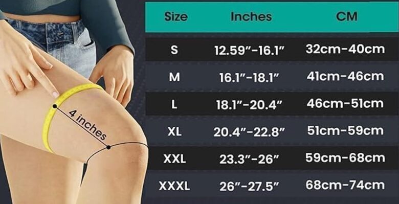 MODVEL ceļa kompresijas pārsējs, elastīgā saite, ceļa locītavas saite, izmērs XL, 2gb